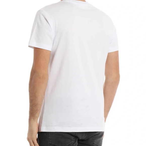 NWT MCQ Alexander McQueen Swallow embroidered patch t-shirt black and white - Picture 3 of 11